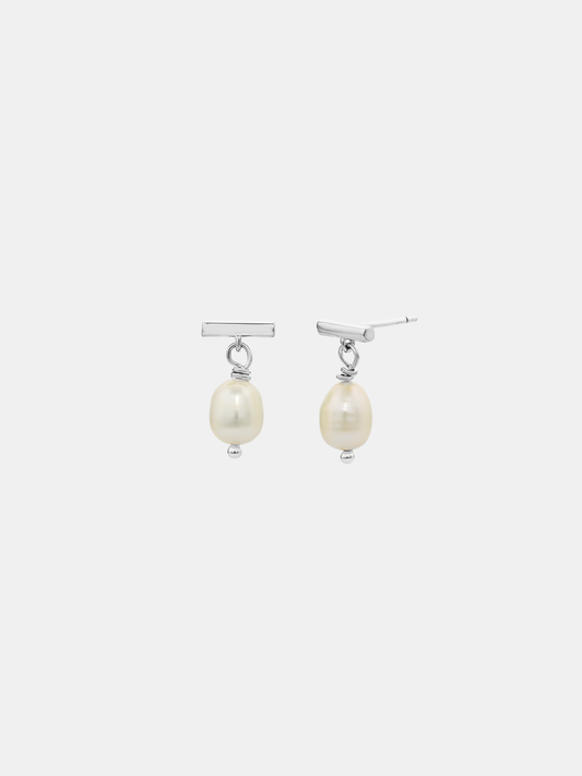 Drop Pearl Studs Small