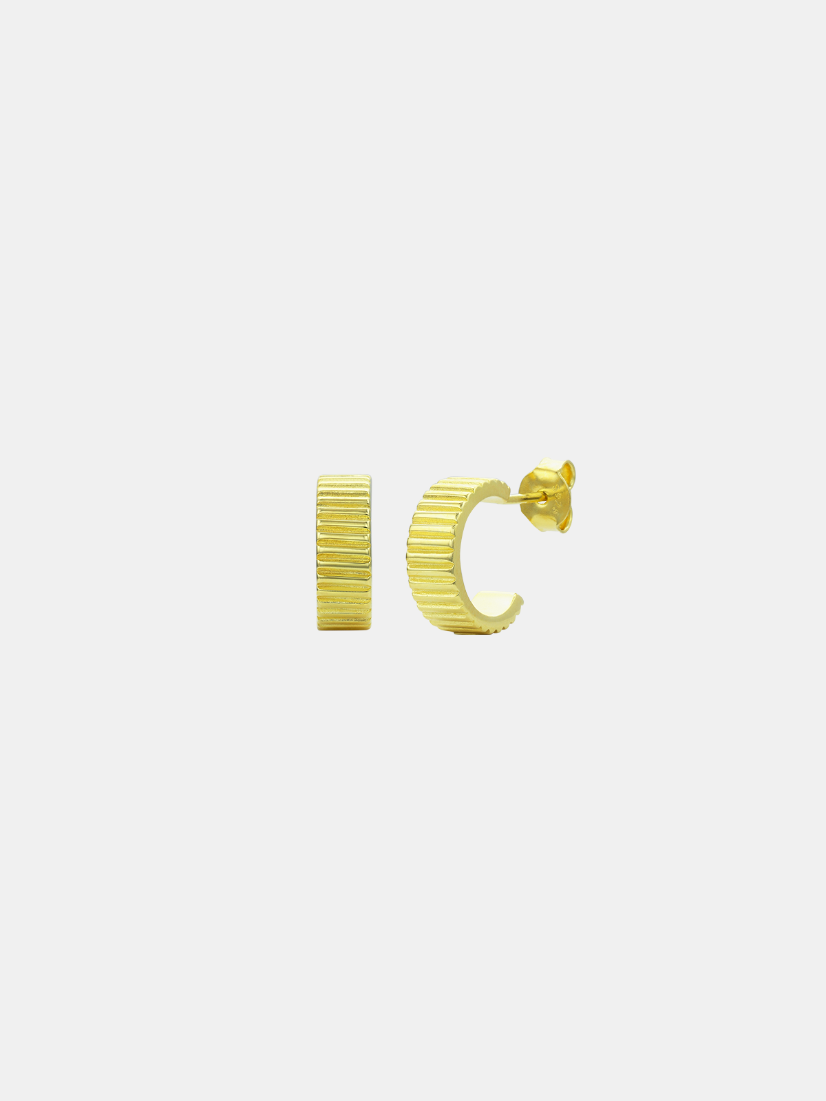 Lines Hoop Studs