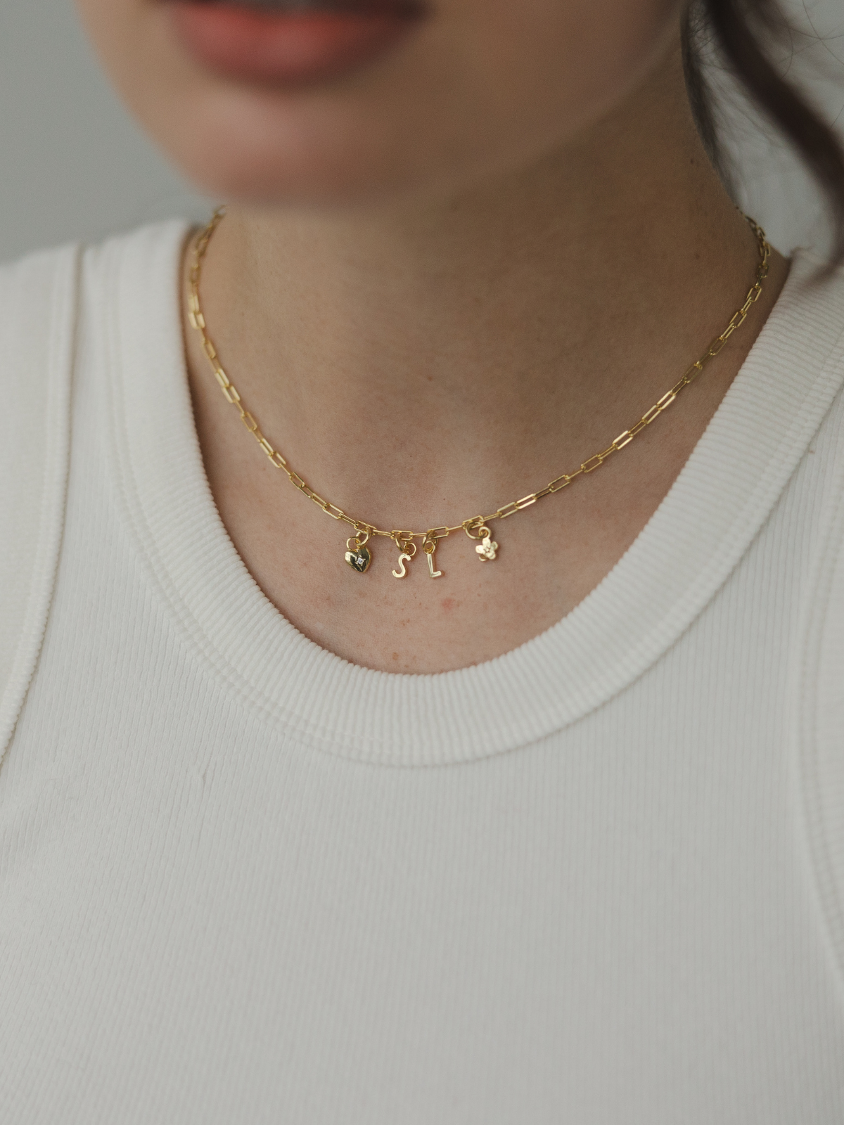 Charm Necklace - Gold Plated