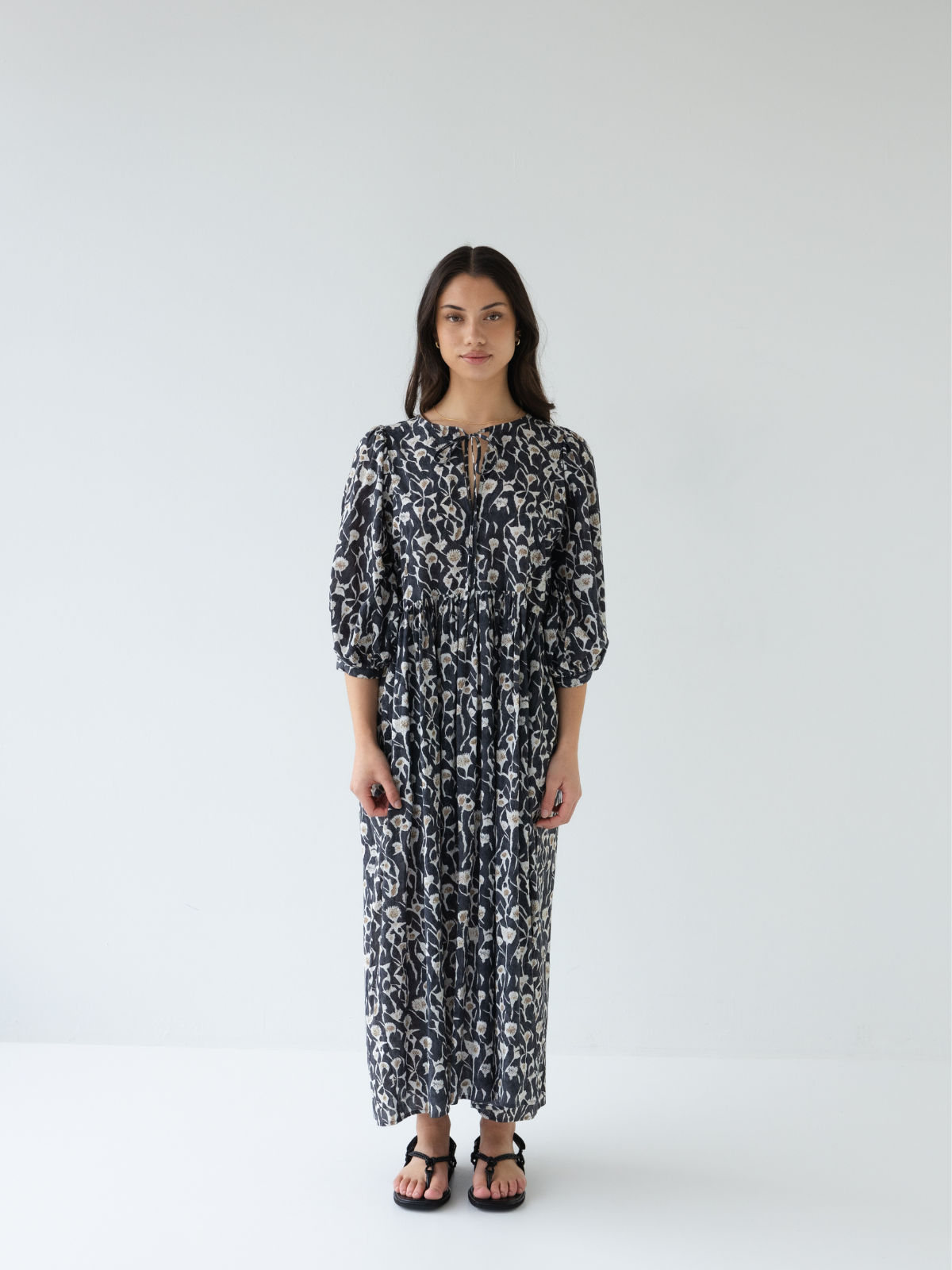 Cotton Midi Dress