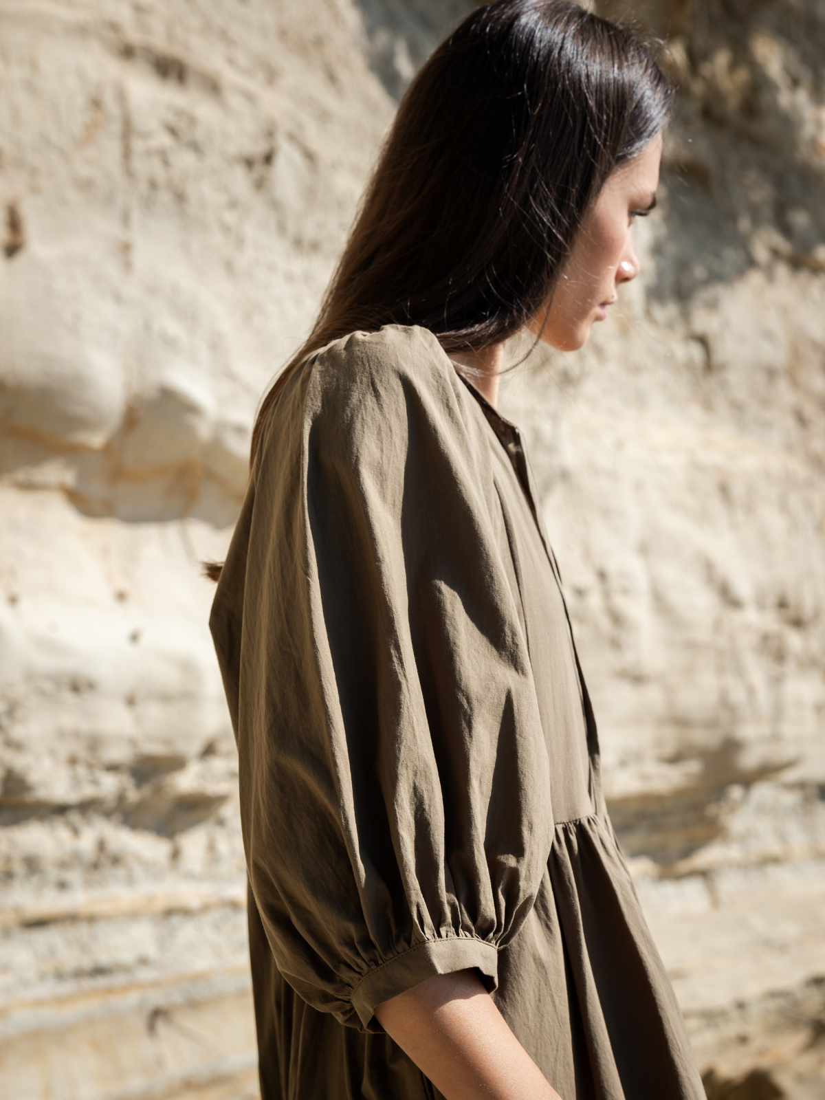 Cotton Midi Dress