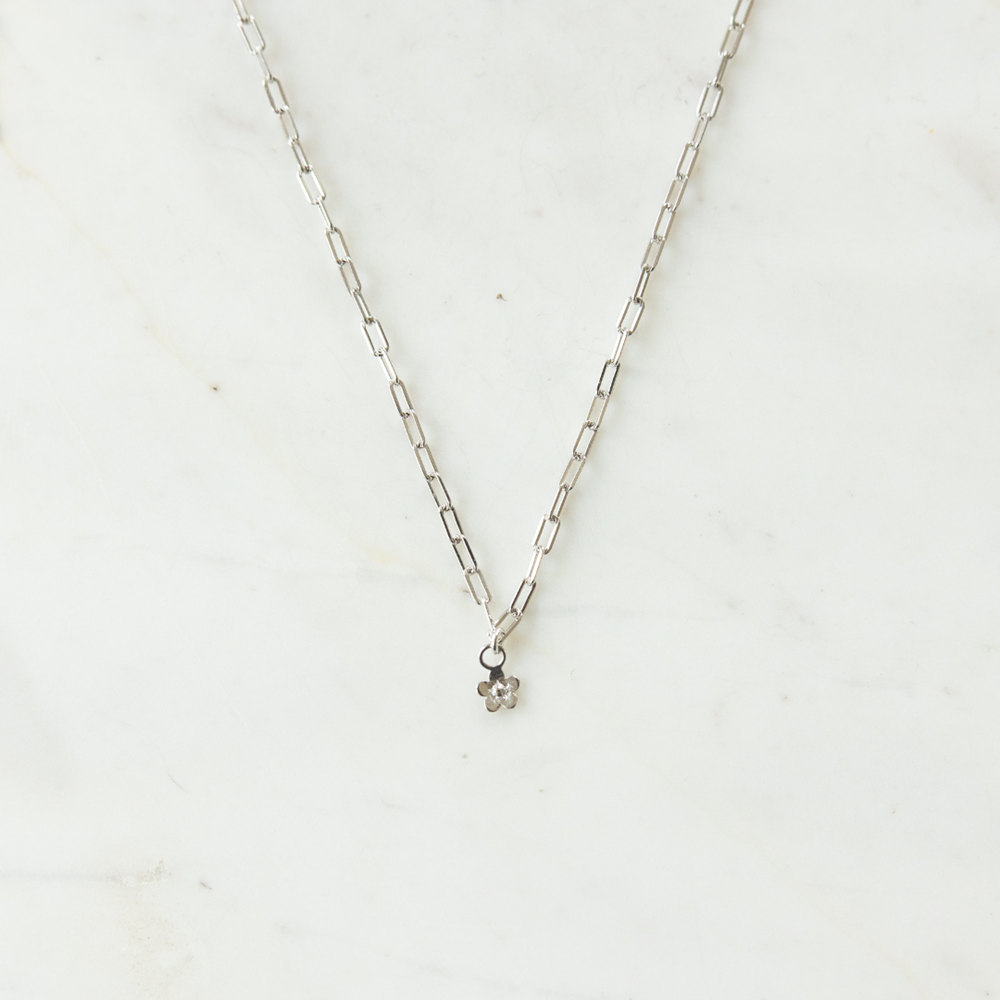 Daisy Day Mini Link Necklace