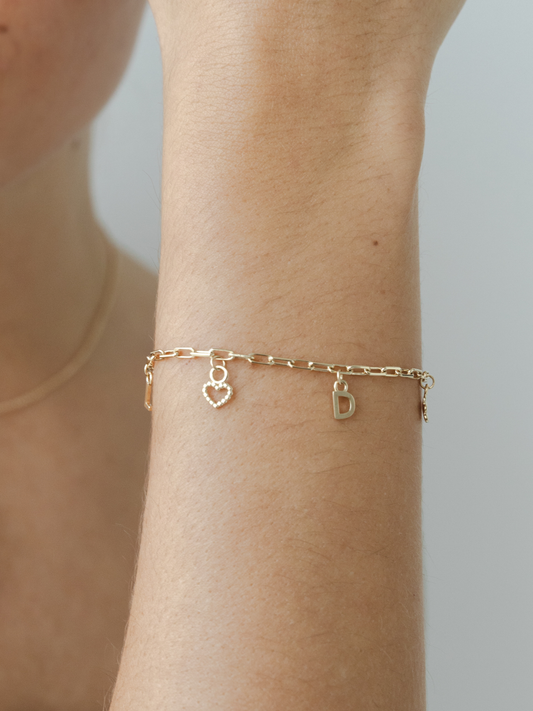 Charm Bracelet - Solid Gold