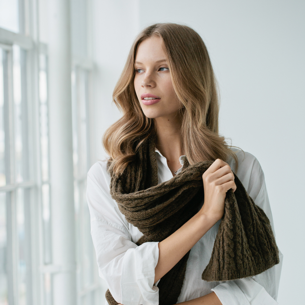 Cosy Cable Scarf