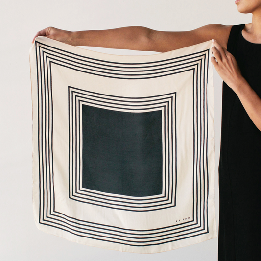 Lovely Lines Silk Scarf