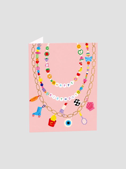 Festival Beads Birthday Card