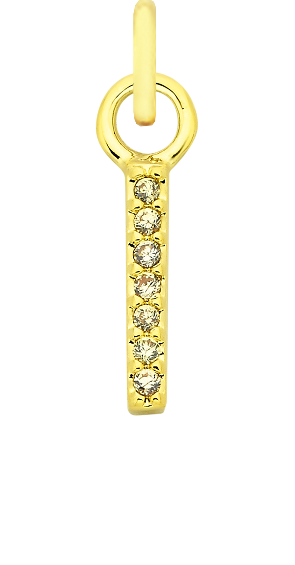 Charm Single Pendant - Gold / Birthstone - November