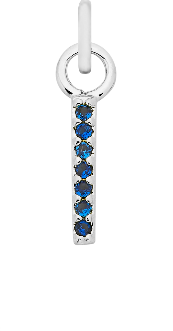 Charm Single Pendant - Silver / Birthstone - September