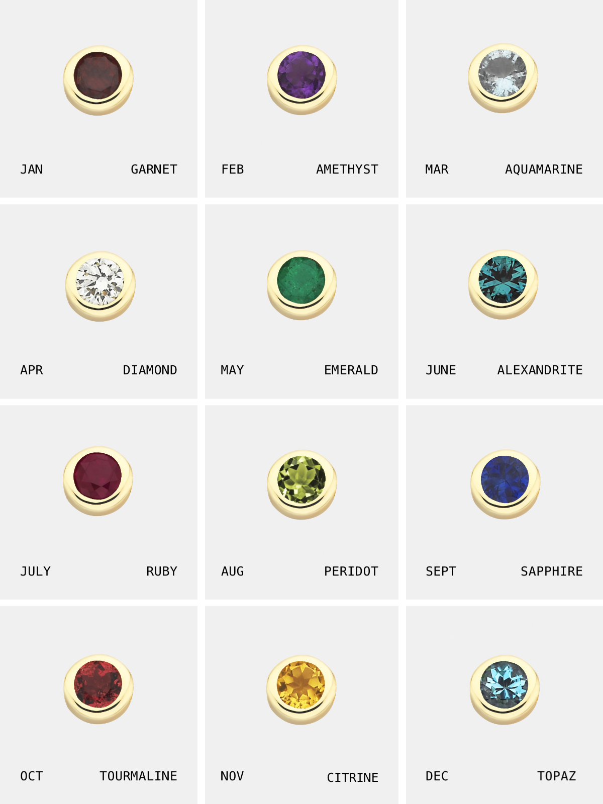 Birthstone Necklace