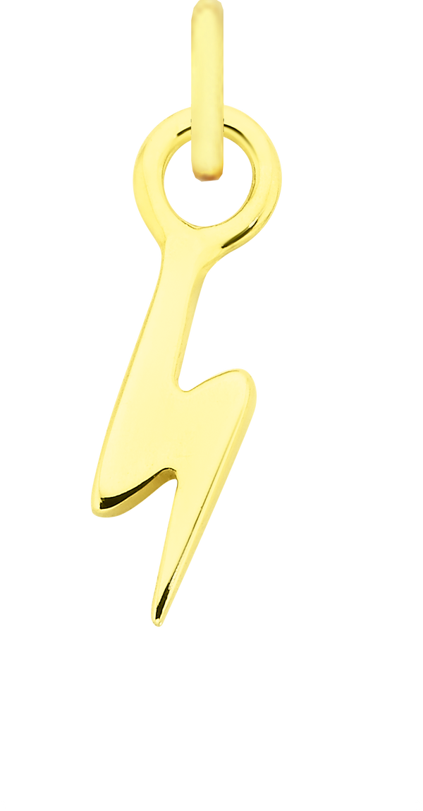 Charm Single Pendant - Gold / Icons - Flash