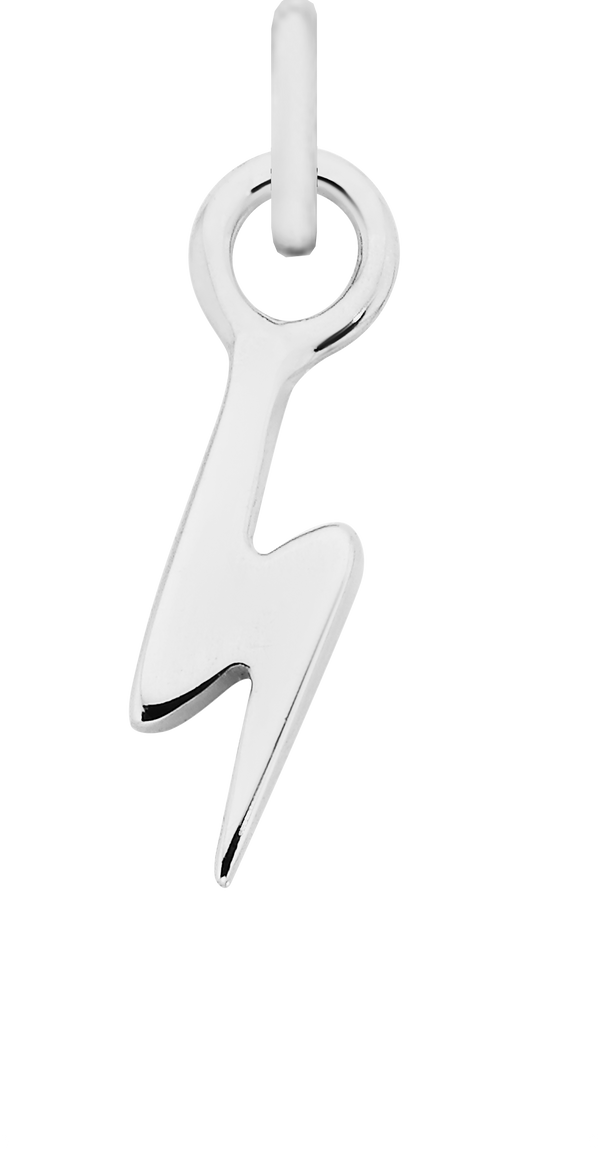 Charm Single Pendant - Silver / Icons - Flashy