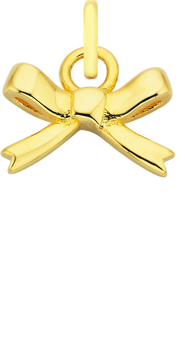 Charm Single Pendant - Gold / Icons - Bow