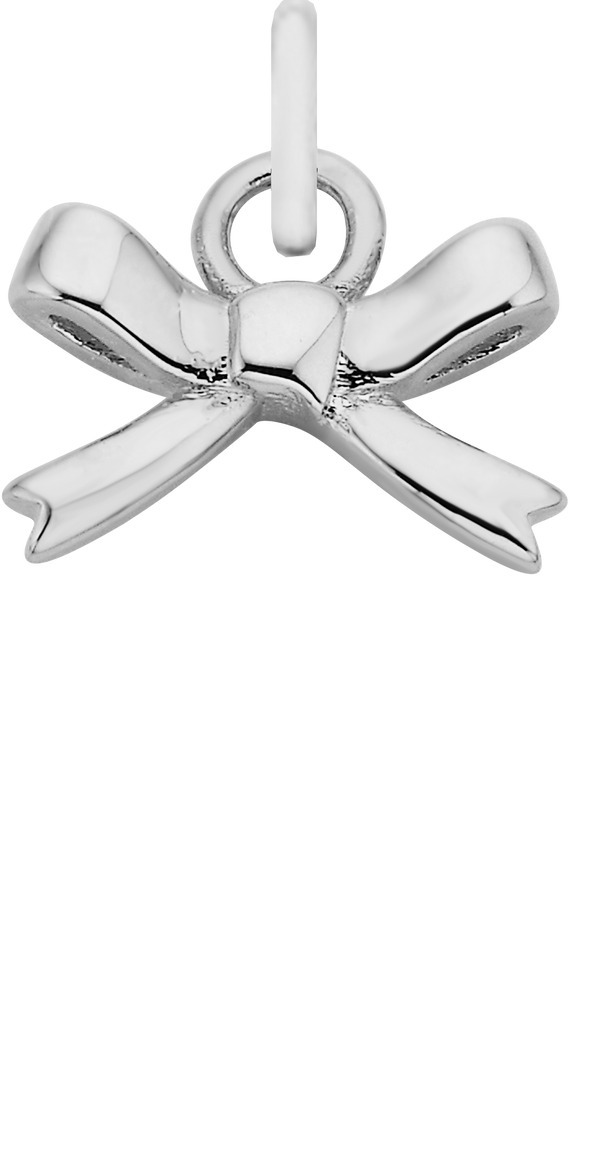 Charm Single Pendant - Silver / Icons - Bow