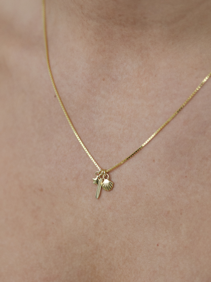 Charm Necklace - Gold Plated