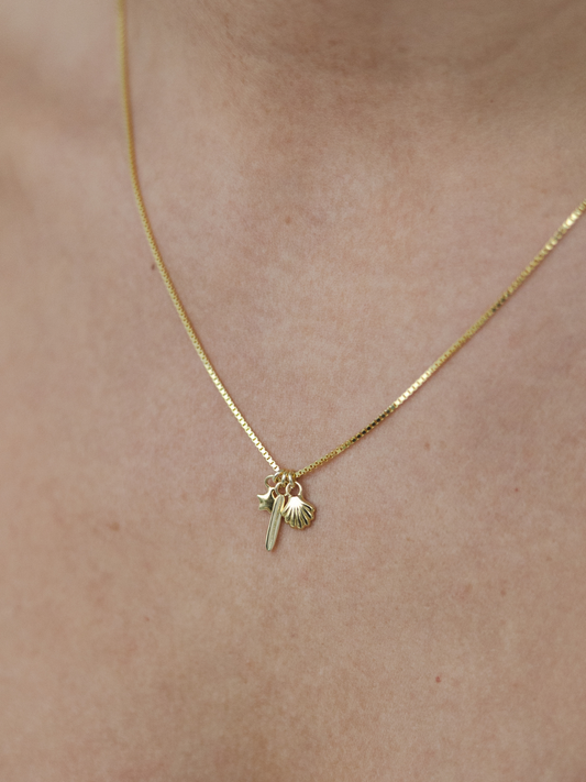 Charm Necklace - Gold Plated