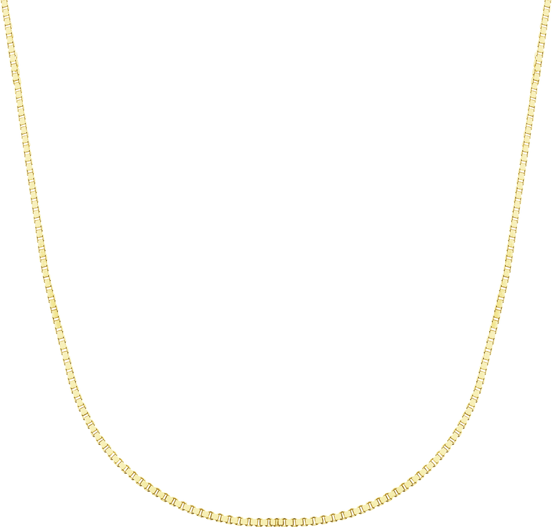 Charm Necklace Chain - Gold / 40cm - Box Chain