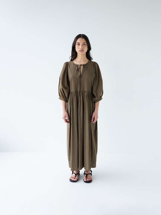 Cotton Midi Dress