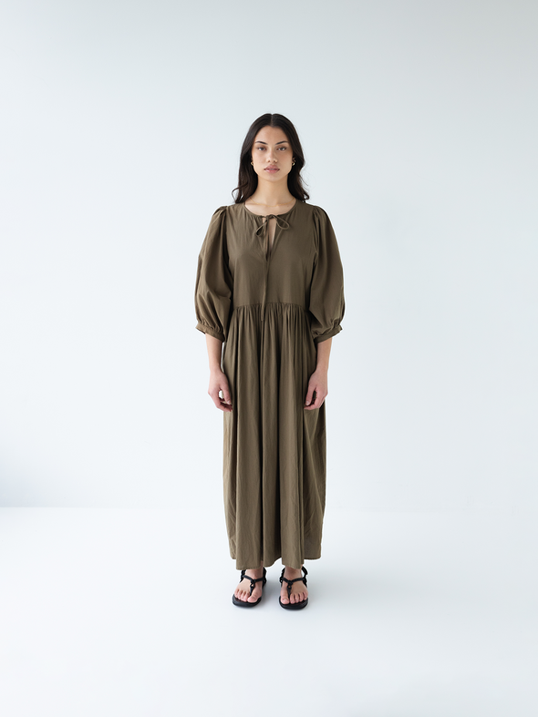Cotton Midi Dress