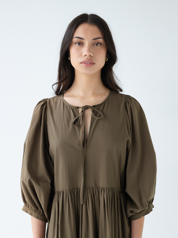 Cotton Midi Dress
