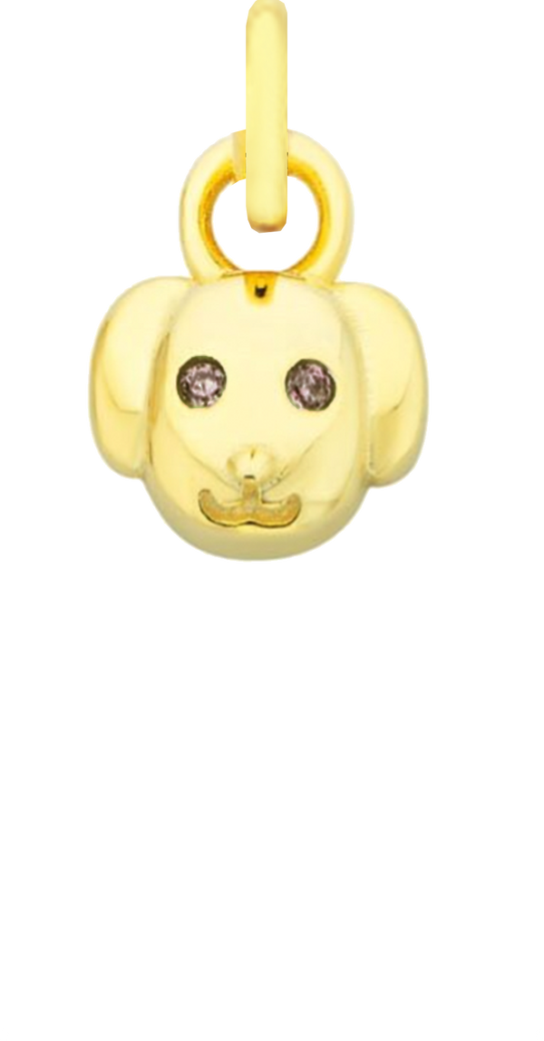 Charm Single Pendant - Gold / Pets - Doggie