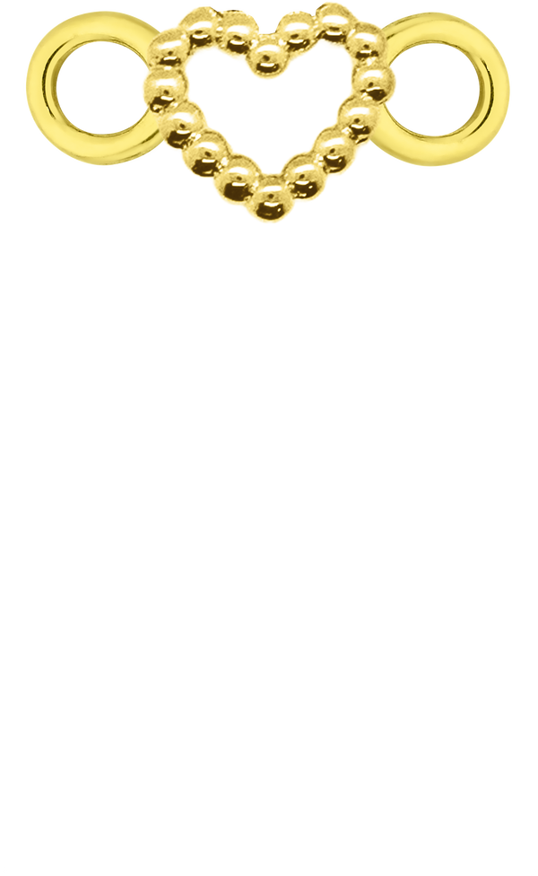 Personalised Single Pendant - Gold / Icons - Dotty Love