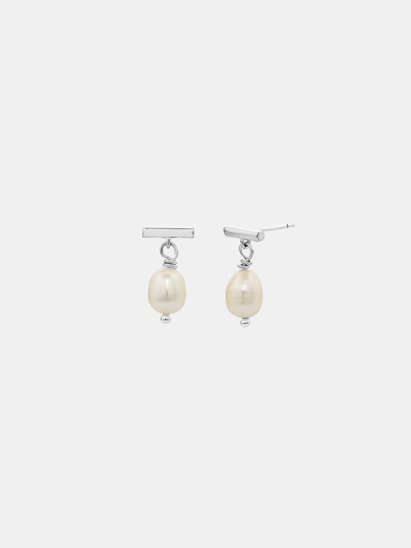 Drop Pearl Studs Small
