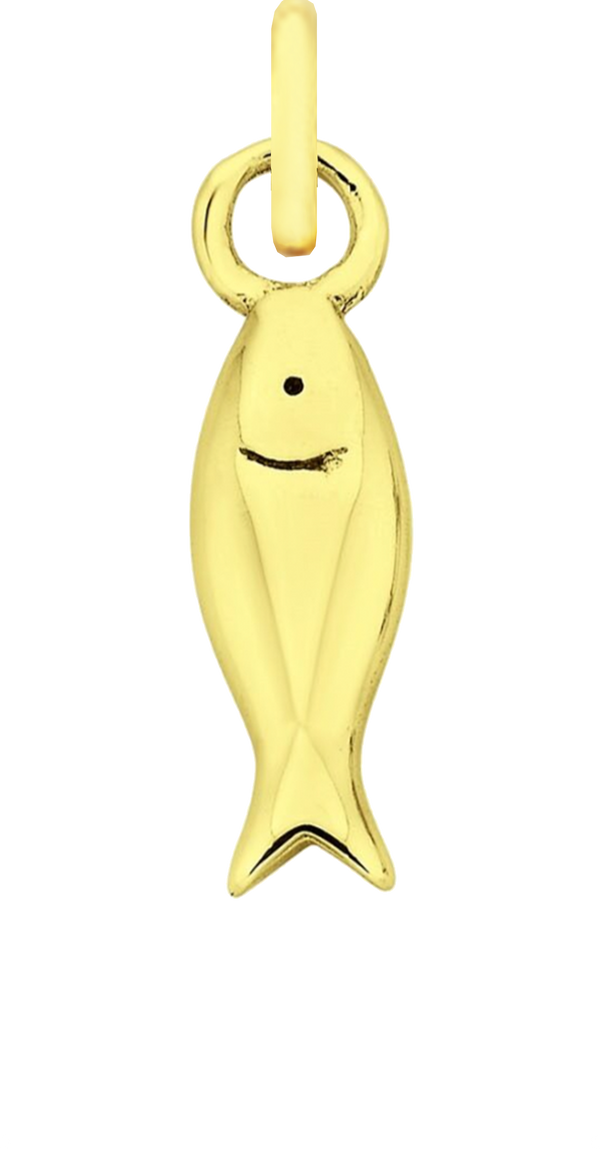 Charm Single Pendant - Gold / Pets - Fishy