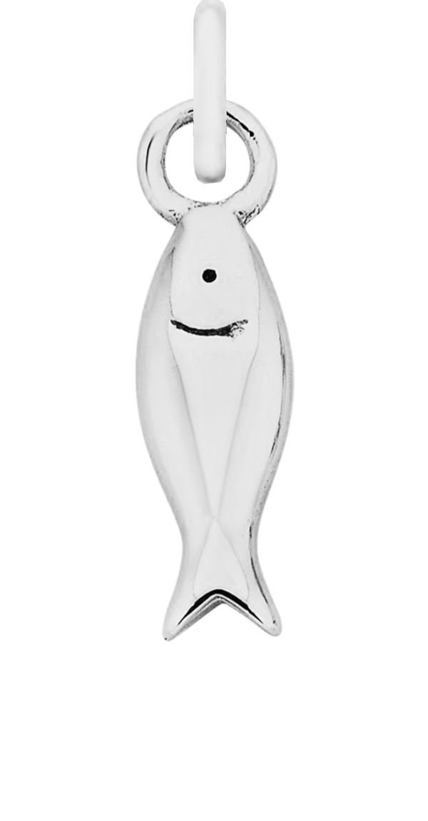 Charm Single Pendant - Silver / Pets - Fishy