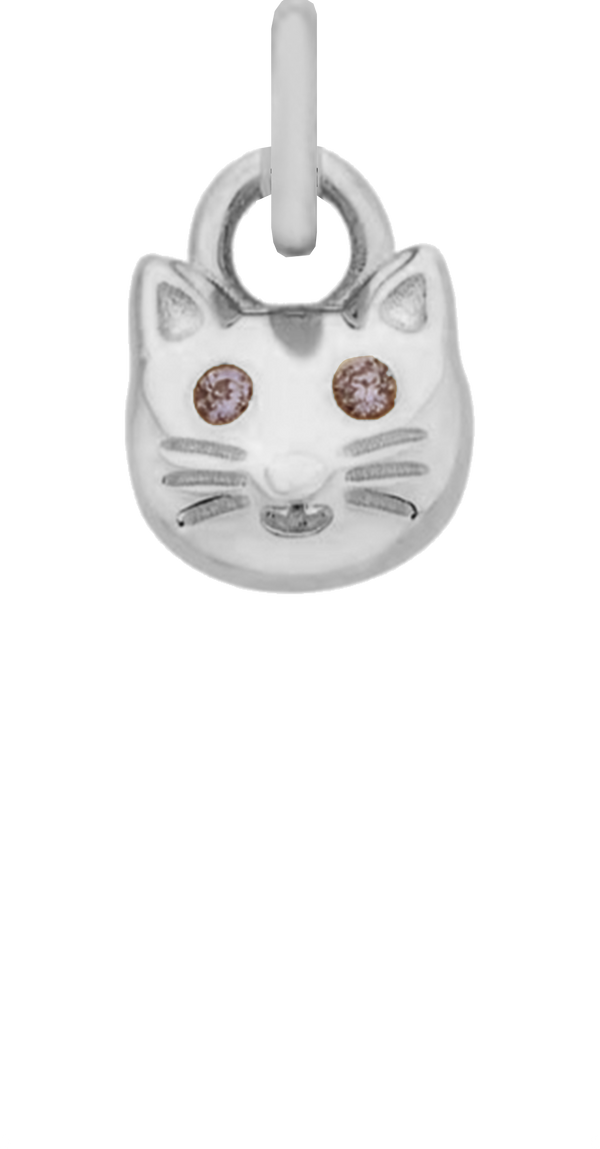 Charm Single Pendant - Silver / Pets - Kitty