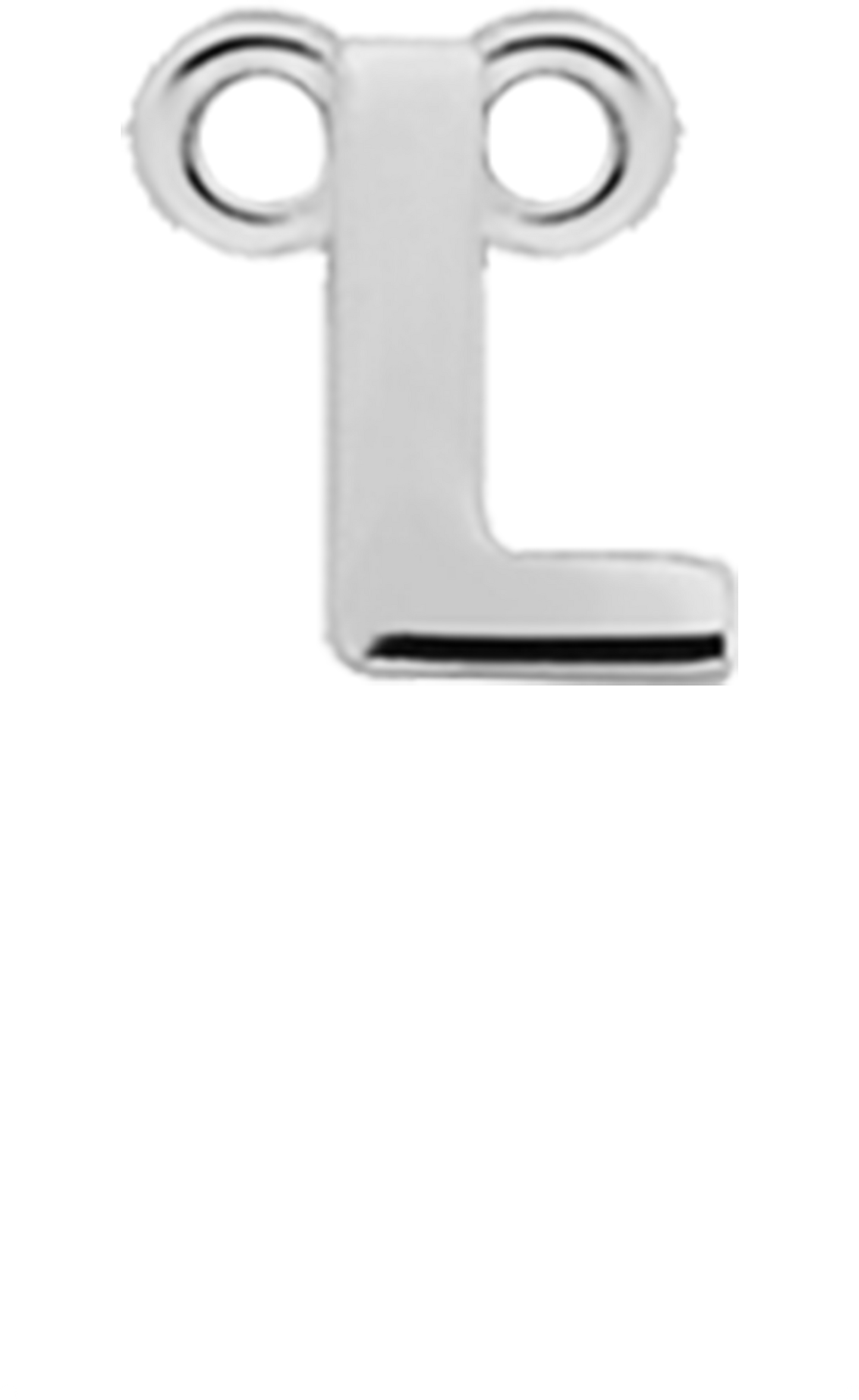 CYL Single Pendant - Silver / Letters