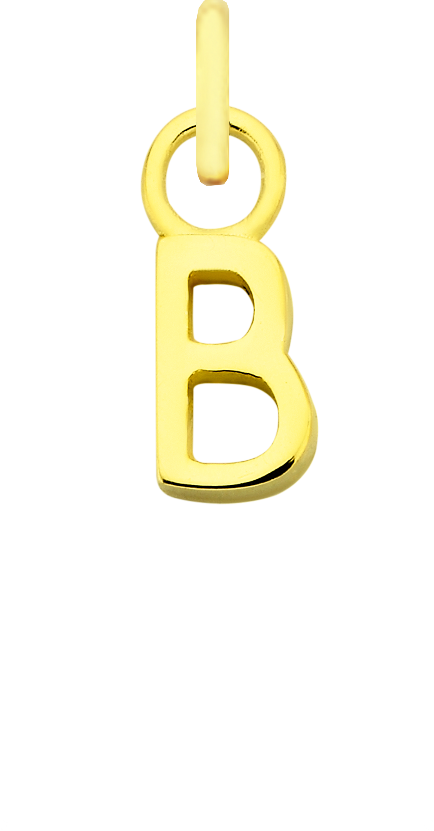 Charm Single Pendant - Gold / Letters
