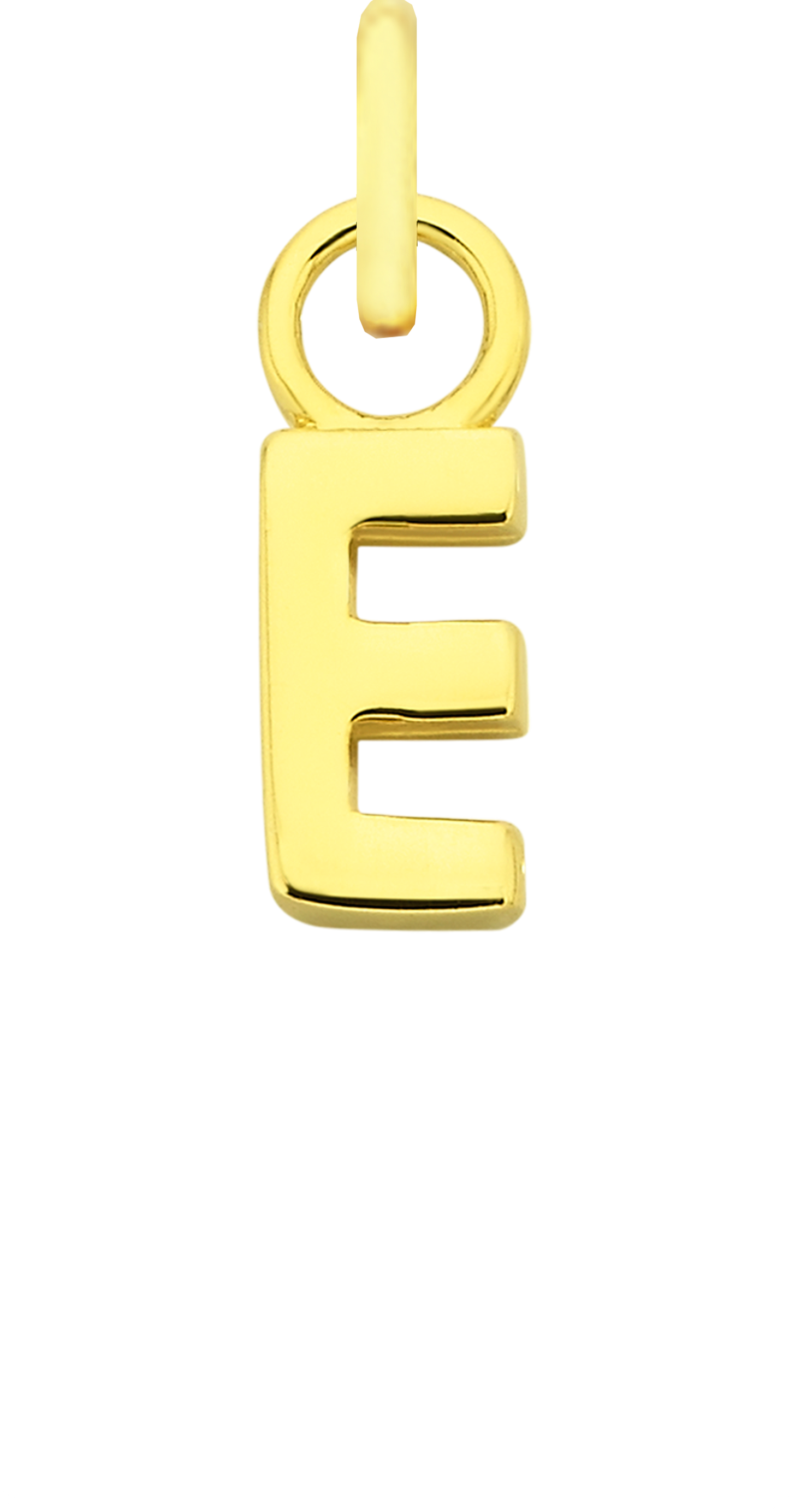 Charm Single Pendant - Gold / Letters