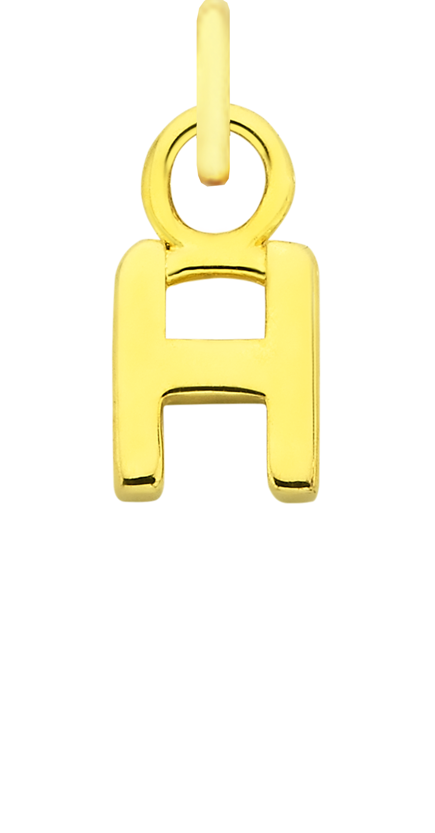 Charm Single Pendant - Gold / Letters
