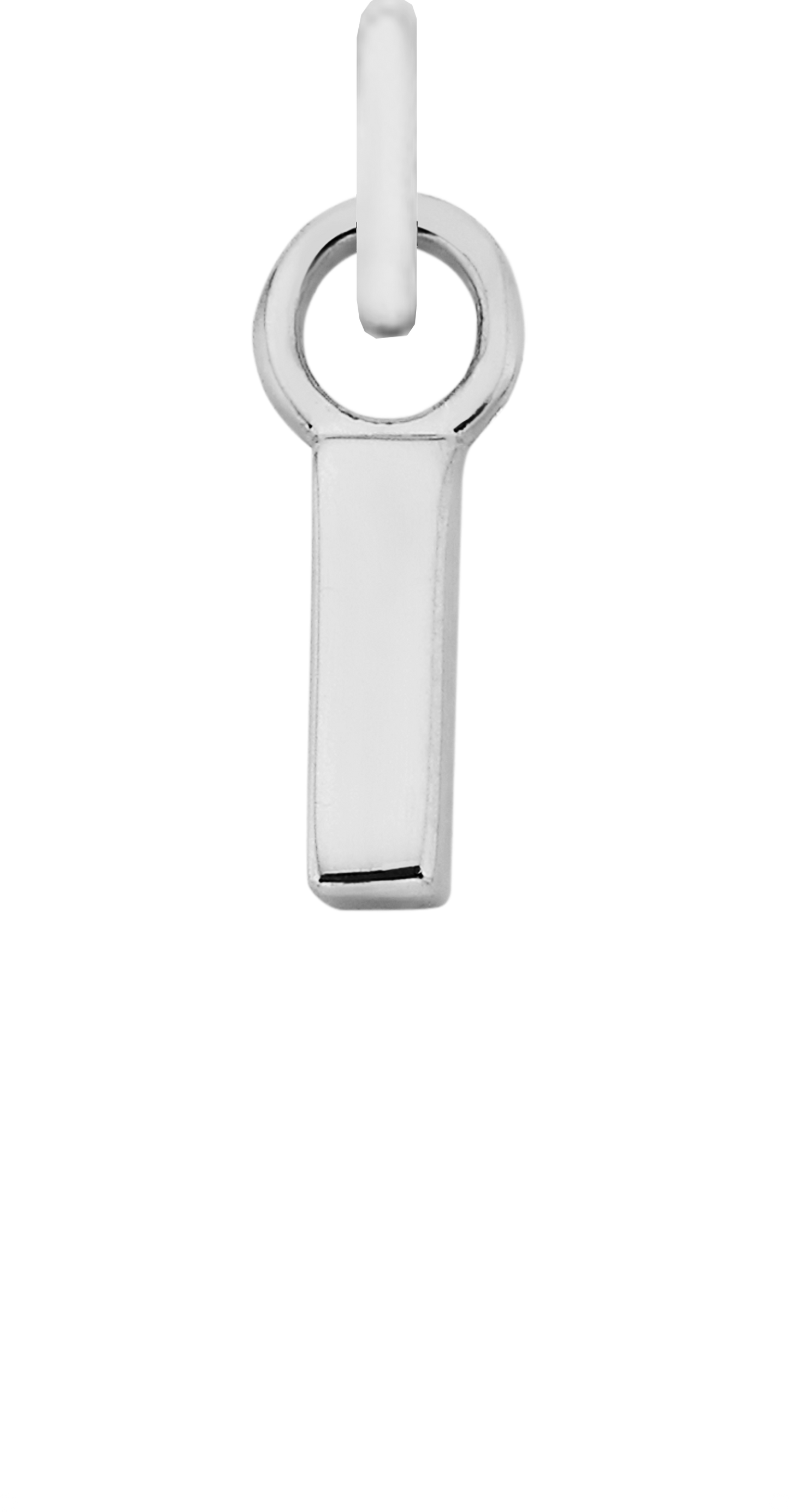 Charm Single Pendant - Silver / Letters