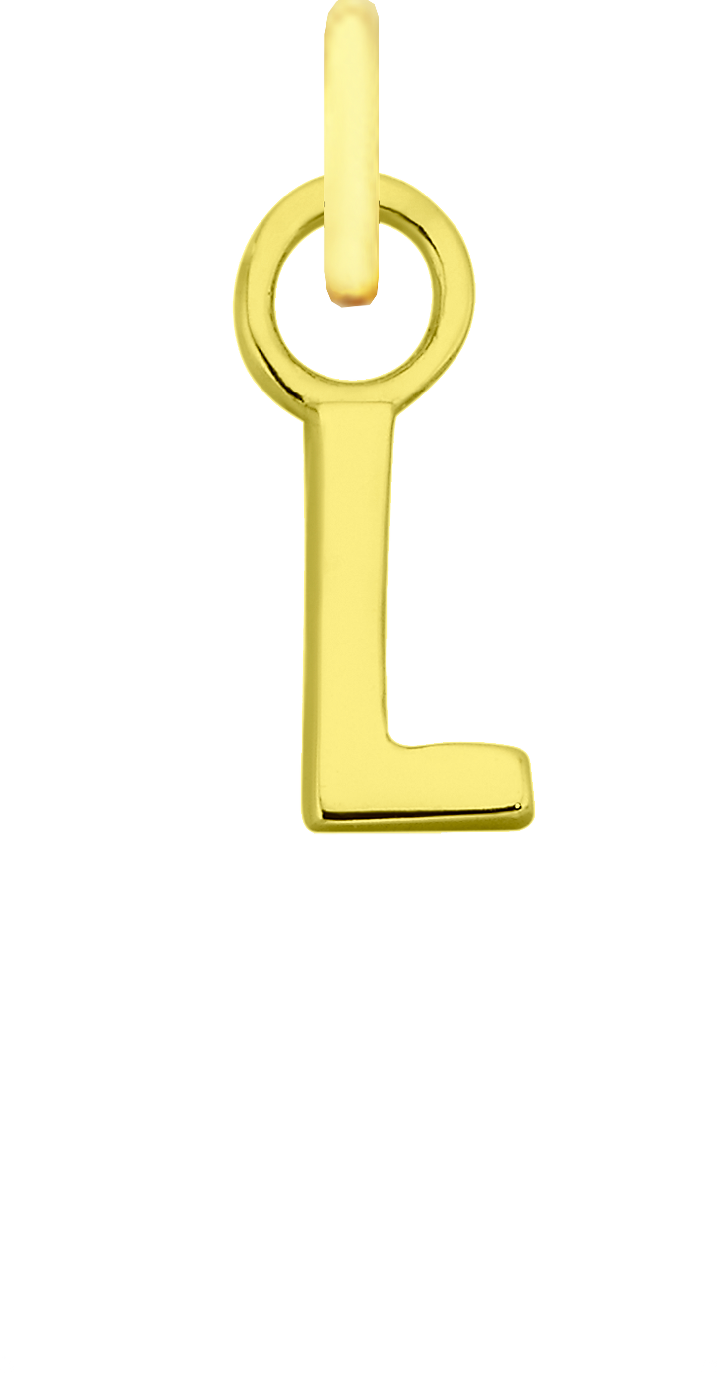Charm Single Pendant - Gold / Letters