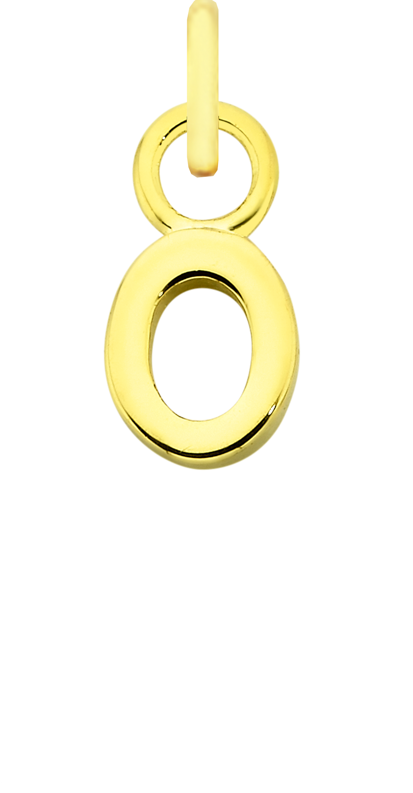 Charm Single Pendant - Gold / Letters
