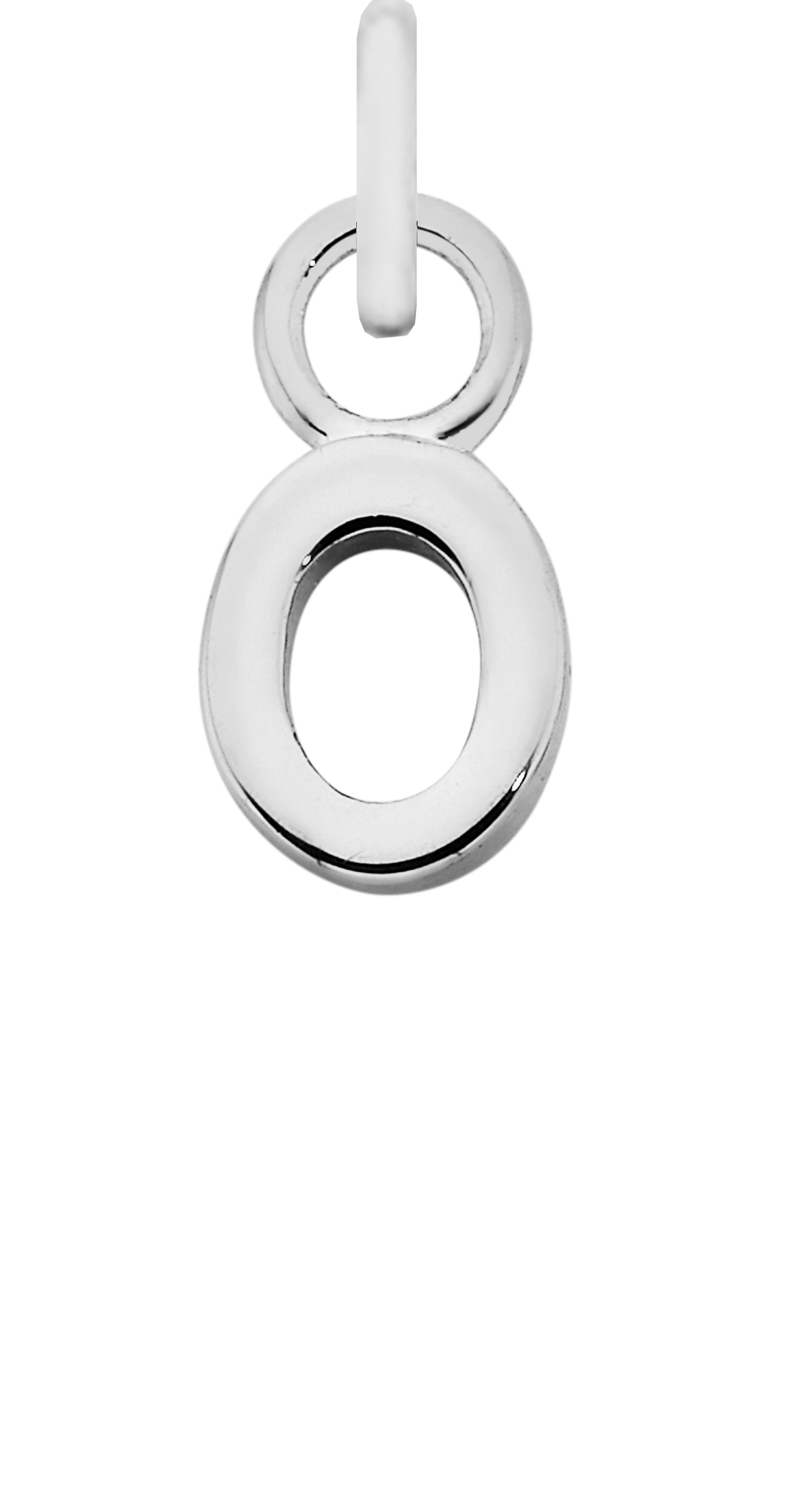 Charm Single Pendant - Silver / Letters
