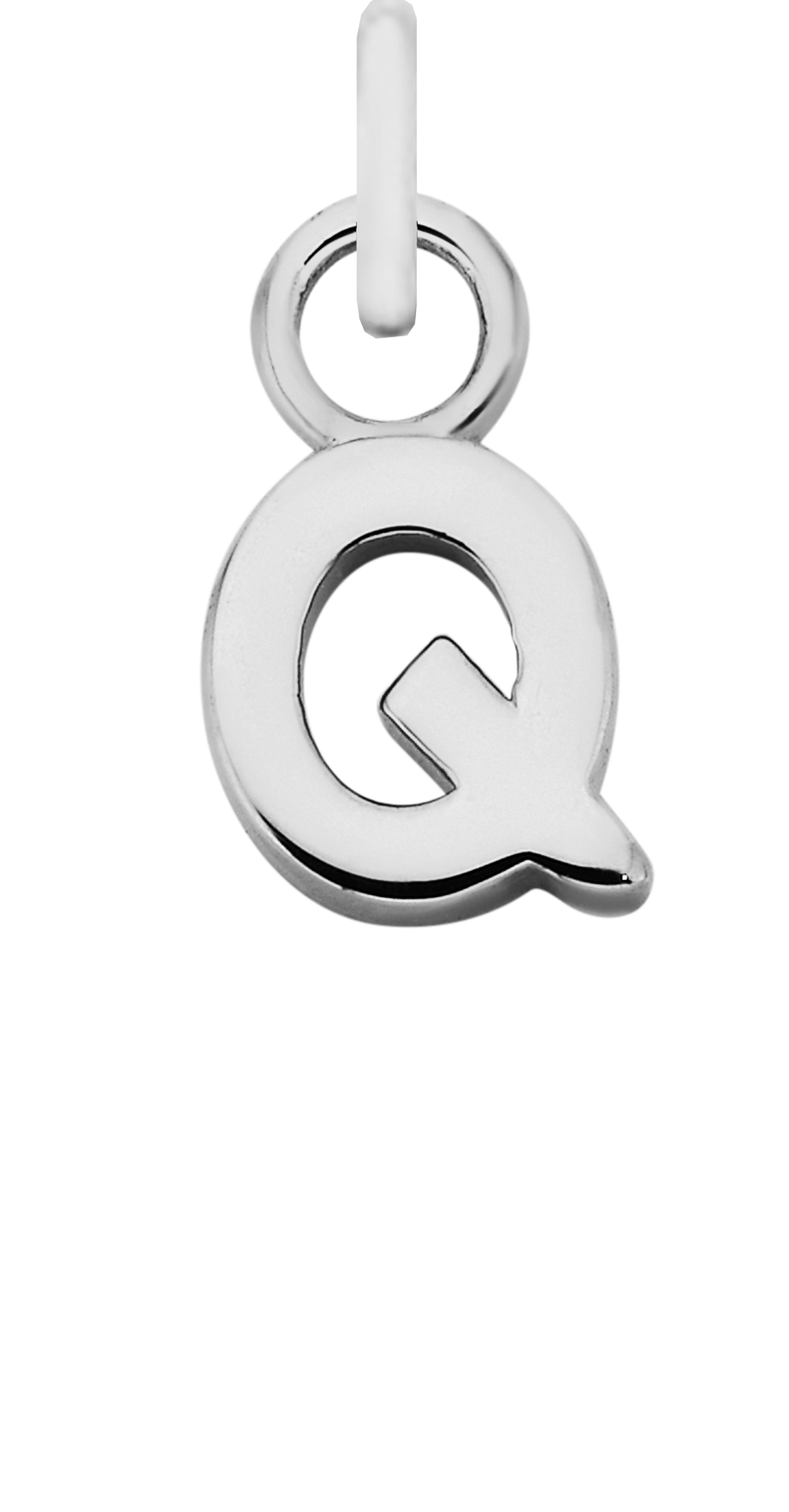 Charm Single Pendant - Silver / Letters