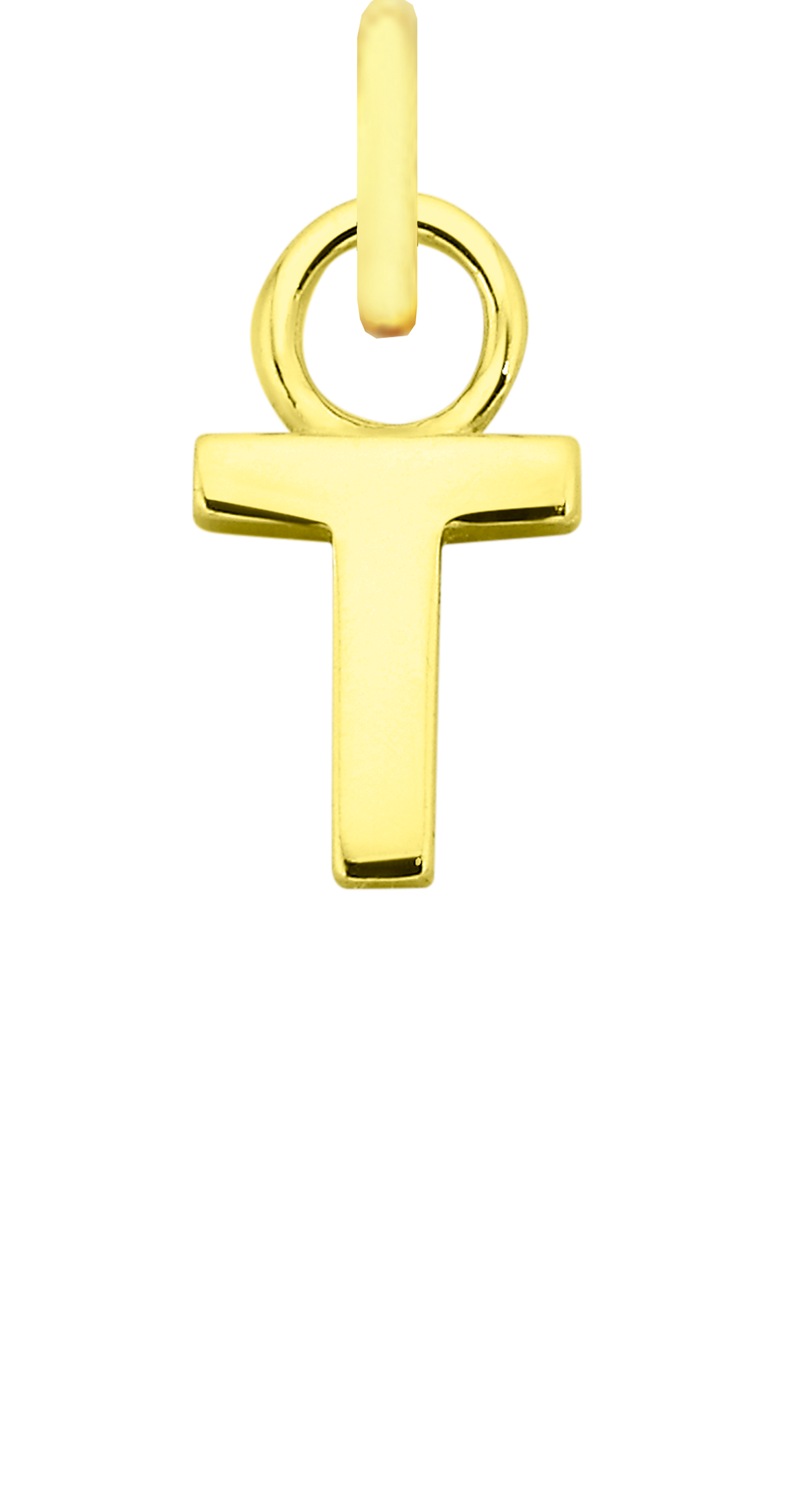 Charm Single Pendant - Gold / Letters