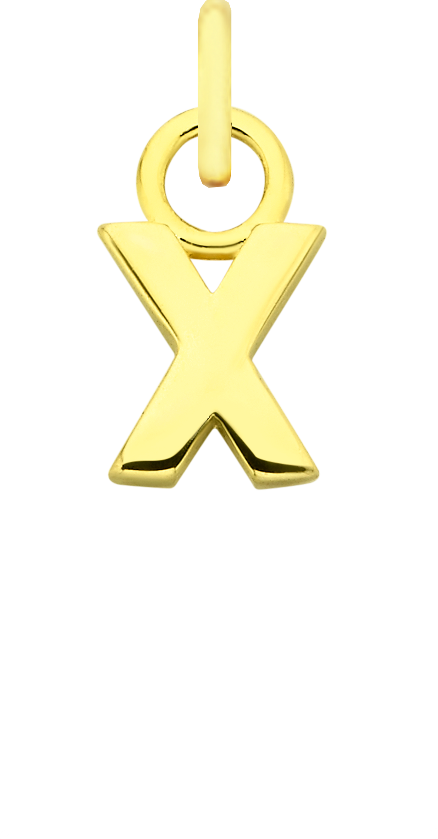 Charm Single Pendant - Gold / Letters