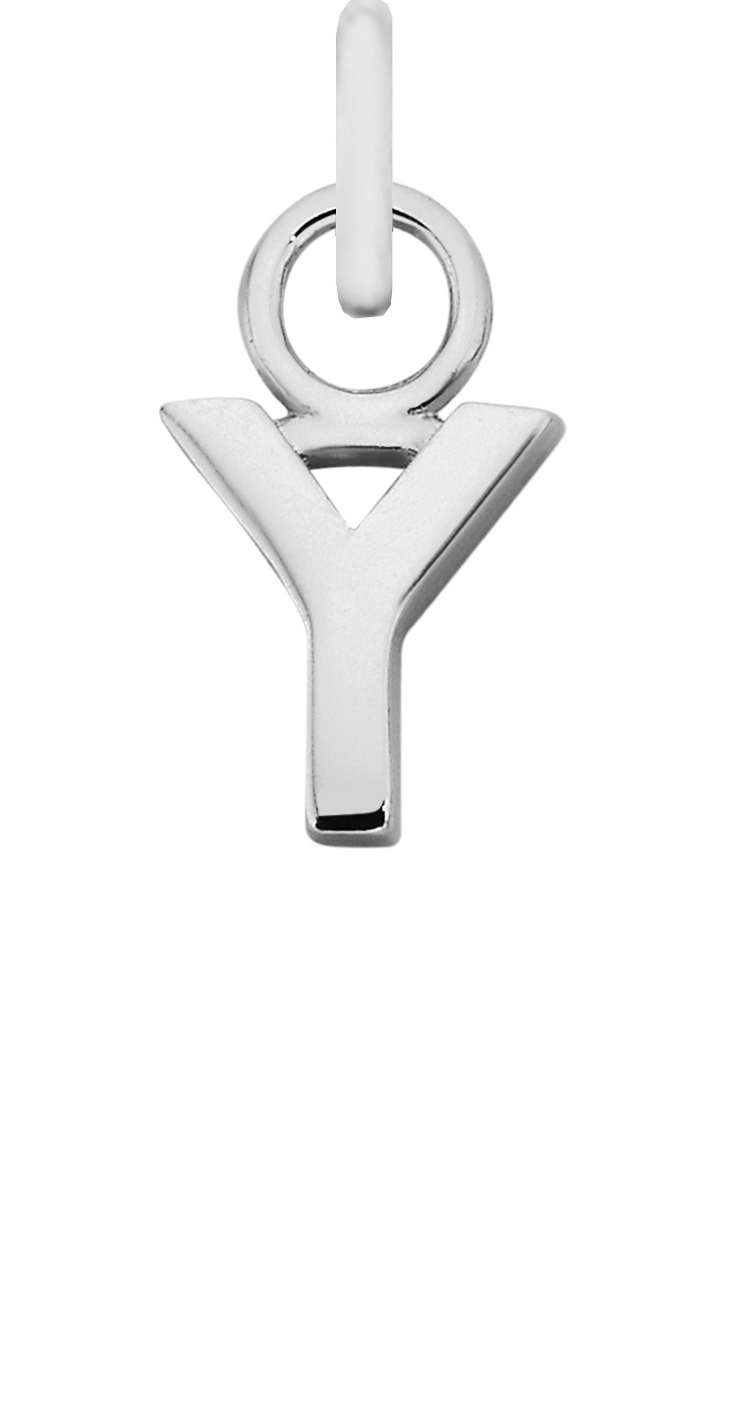 Charm Single Pendant - Silver / Letters