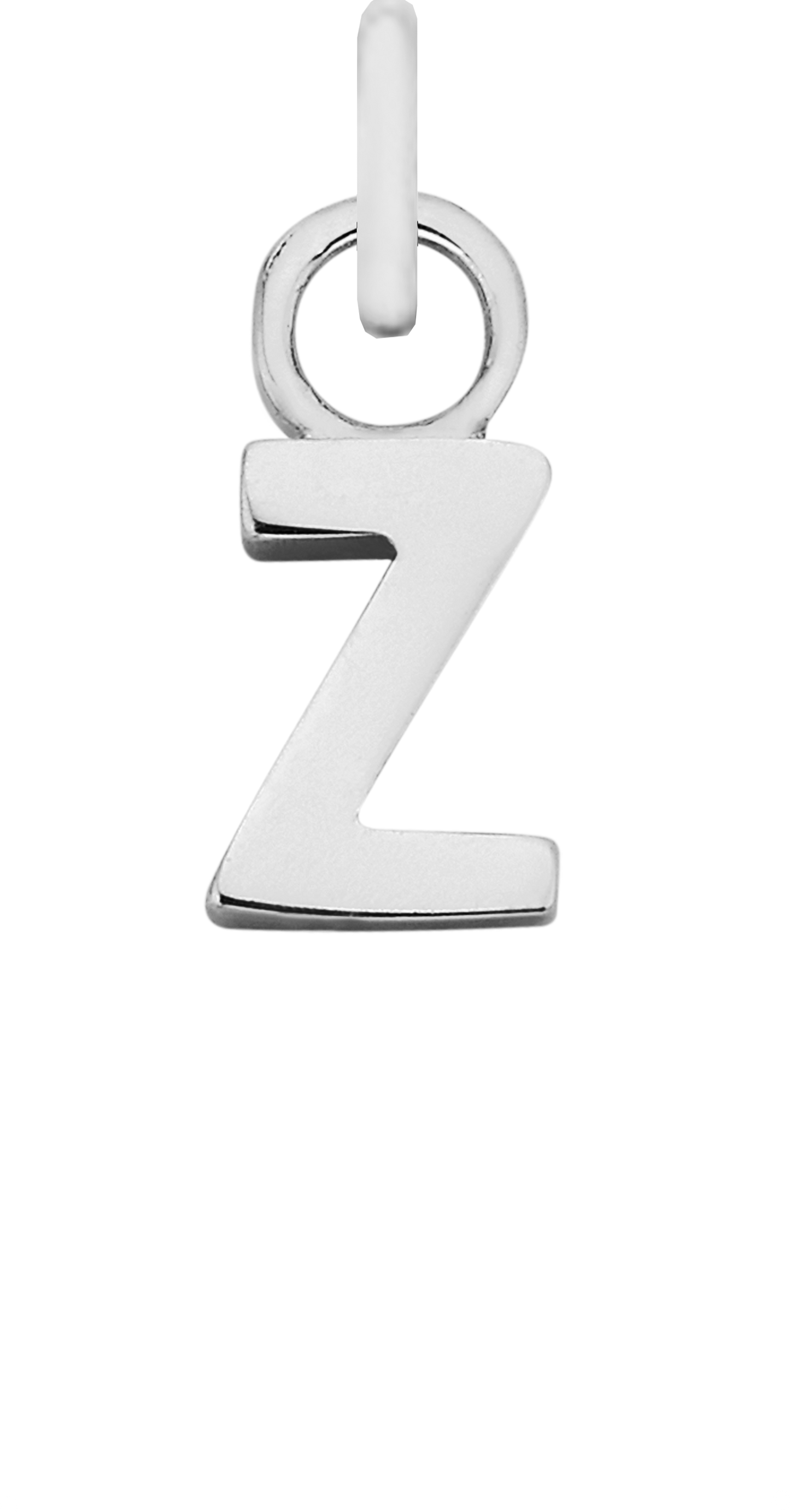 Charm Single Pendant - Silver / Letters