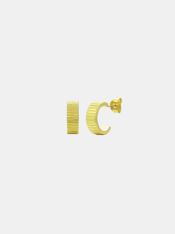 Lines Hoop Studs