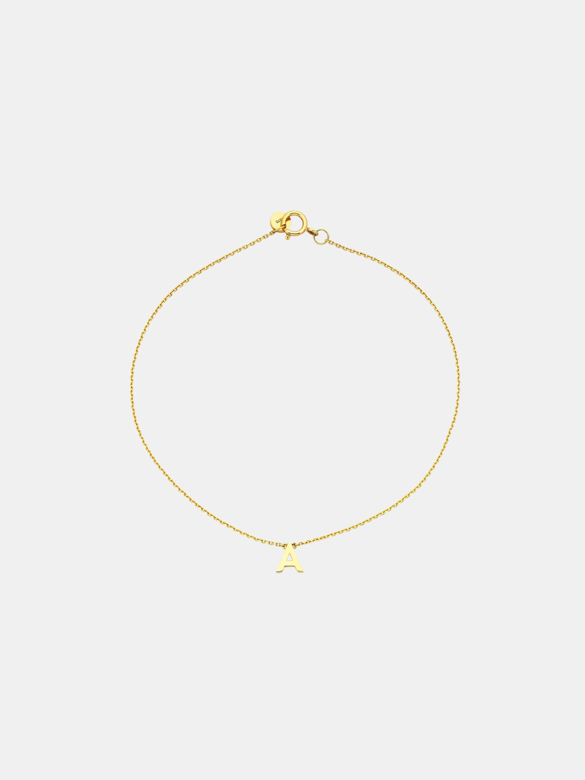 Little Letter Bracelet Solid Gold
