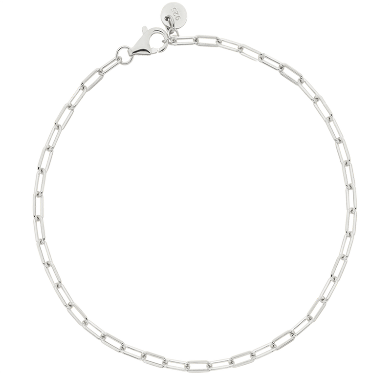Charm Bracelet Chain - Silver / 16.5cm - Mini Links Chain