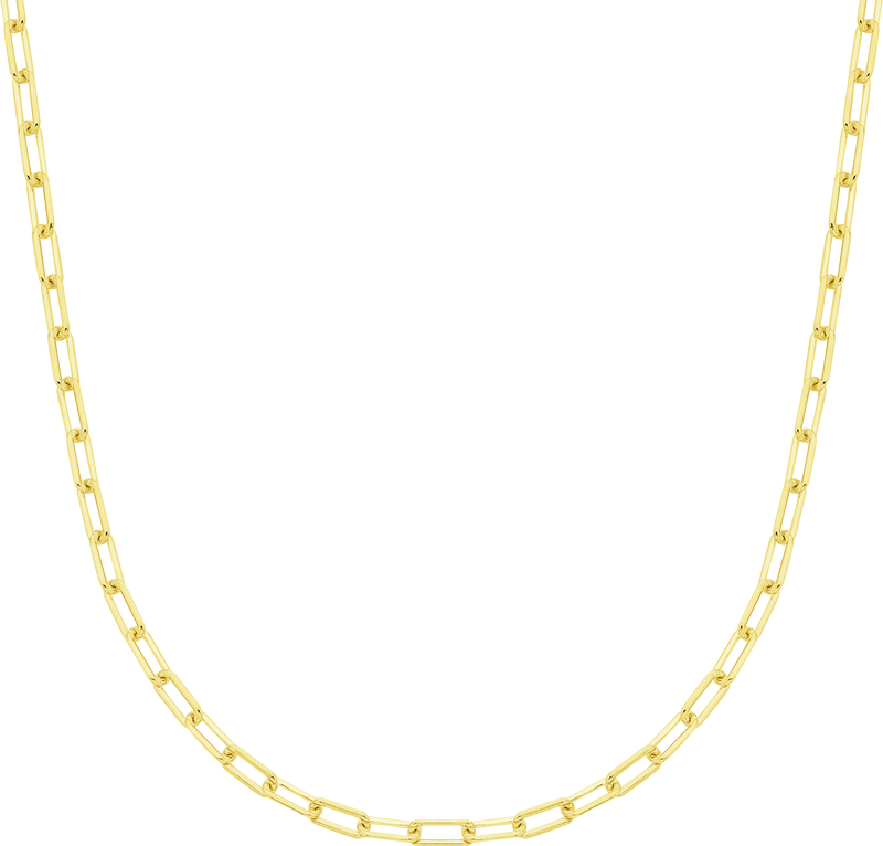 Charm Necklace Chain - Solid 9kt Gold / 40cm - Mini Links Chain