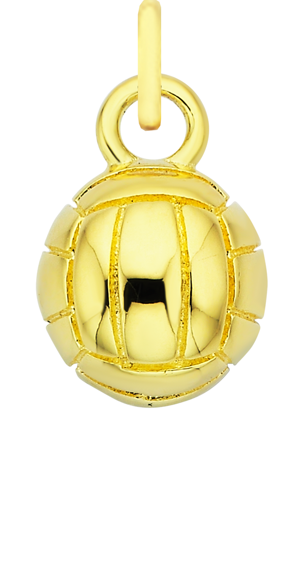 Charm Single Pendant - Gold / Sports - Netball Goals