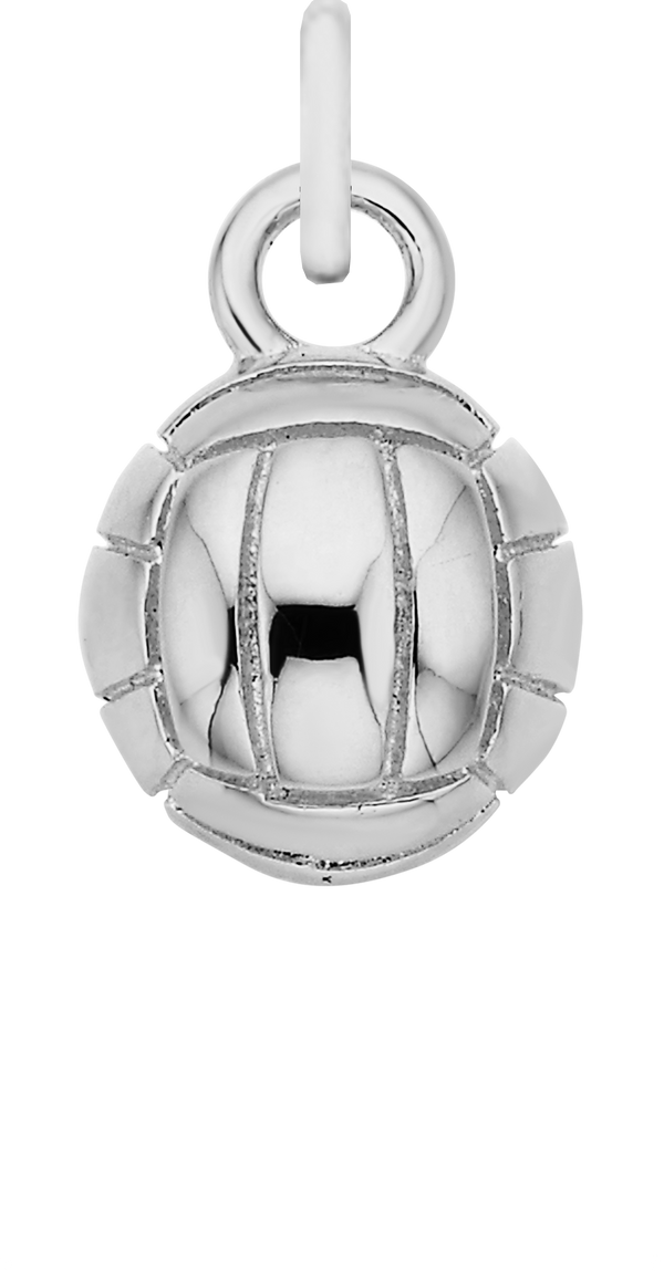 Charm Single Pendant - Silver / Sports - Netball Goals