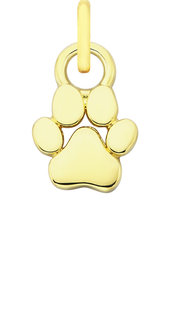 Charm Single Pendant - Gold / Pets - Paw