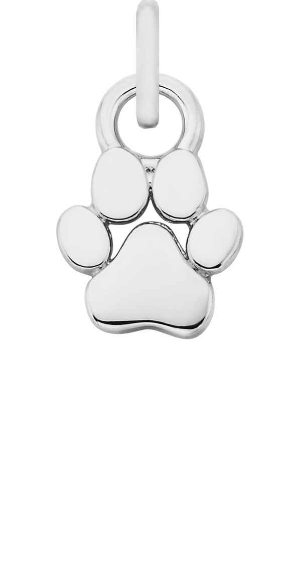 Charm Single Pendant - Silver / Pets - Paw